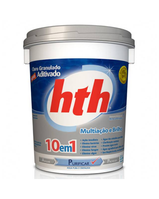 Cloro de 10kg aditivado HTH 10 em 1